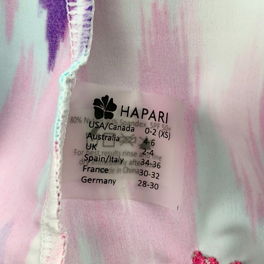 Hapari Tankini Swim Top Halter Neck Colorful Underwire Women's 0 2 XS - Picture 9 of 10